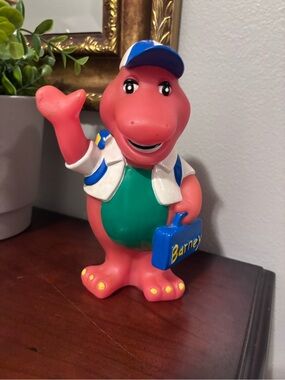 Barney Dinosaur Figurine Bank